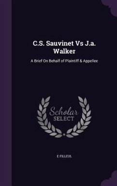 C.S. Sauvinet Vs J.a. Walker - Filleul, E.