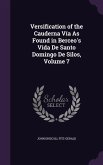 Versification of the Cauderna Vía As Found in Berceo's Vida De Santo Domingo De Silos, Volume 7