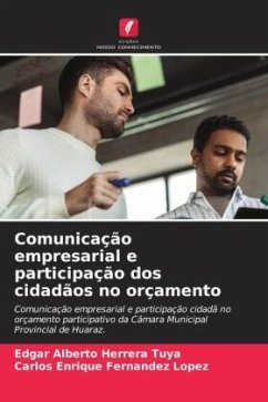 Cover Comunicação empresarial e participação dos cidadãos no orçamento