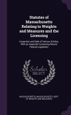 Statutes of Massachusetts Relating to Weights and Measures and the Licensing: Inspection and Sale of Various Articles, With an Appendix Containing Rec