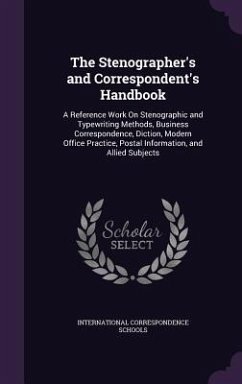 Cover The Stenographer's and Correspondent's Handbook