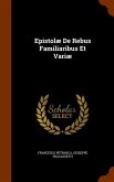 Epistolæ De Rebus Familiaribus Et Variæ