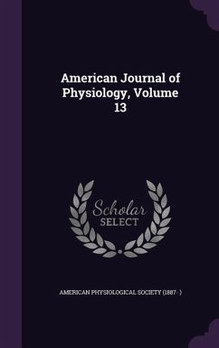Cover American Journal of Physiology, Volume 13