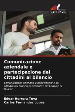 Comunicazione aziendale e partecipazione dei cittadini al bilancio - Herrera Tuya, Edgar;Fernandez Lopez, Carlos