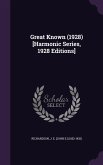 Great Known (1928) [Harmonic Series, 1928 Editions]