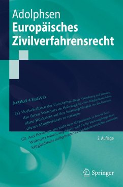 Cover Europäisches Zivilverfahrensrecht (eBook, PDF)