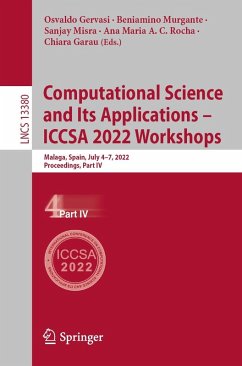 Cover Computational Science and Its Applications - ICCSA 2022 Workshops (eBook, PDF)