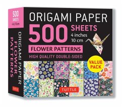 Cover Origami Paper 500 sheets Flower Patterns 4