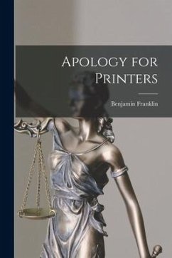 Apology for Printers - Franklin, Benjamin