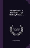 Oxford Studies in Social and Legal History, Volume 1