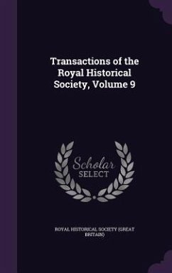 Cover Transactions of the Royal Historical Society, Volume 9