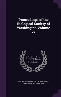 Cover Proceedings of the Biological Society of Washington Volume 27