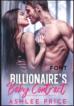 Billionaire's Baby Contract Large Font - Price, Ashlee