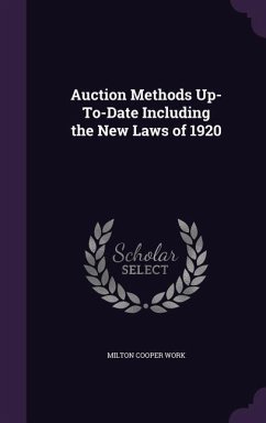 AUCTION METHODS UP-TO-DATE INC - Work, Milton Cooper