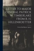 Letter to Major General Patrick W. Timberlake from R. H. Hillenkoetter