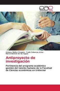 Antiproyecto de investigación - Muñoz Vergara, Amaury;Cabarcas Ariza, Yudis;Beltrán De las Aguas, Marvin