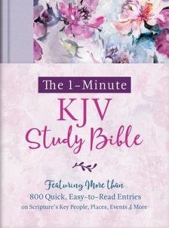 Cover The 1-Minute KJV Study Bible (Lavender Petals): Featuring Nearly 900 Quick, Easy-To-Read Entries on Scripture's Key People, Places, Events, and More