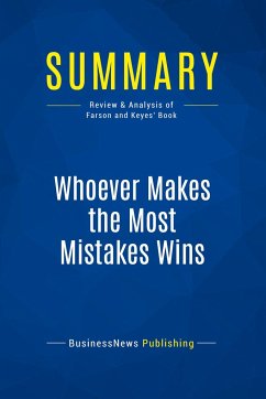 Summary: Whoever Makes the Most Mistakes Wins - Businessnews Publishing