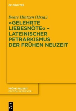 Cover 'Gelehrte Liebesnöte' - Lateinischer Petrarkismus der Frühen Neuzeit (eBook, PDF)