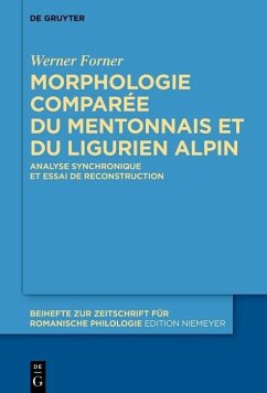 Cover Morphologie comparée du mentonnais et du ligurien alpin (eBook, PDF)