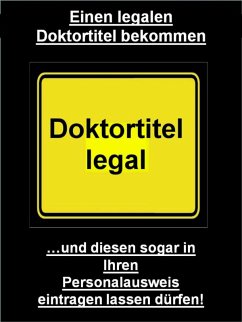 Einen legalen Doktortitel bekommen (eBook, ePUB) - Kobler, Martin