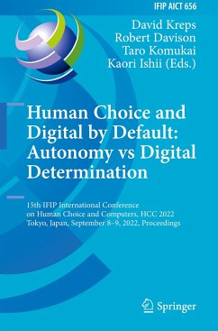 Human Choice and Digital by Default: Autonomy vs Digital Determination