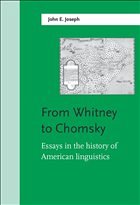 Cover From Whitney to Chomsky