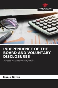 INDEPENDENCE OF THE BOARD AND VOLUNTARY DISCLOSURES - Gozan, Maëla