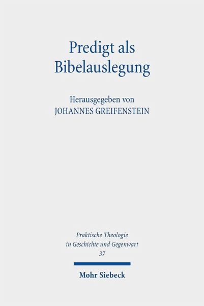 Predigt als Bibelauslegung (eBook, PDF) Predigt als Bibelauslegung (eBook, PDF)