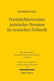 Persönlichkeitsschutz juristischer Personen im russischen Zivilrecht (eBook, PDF)
