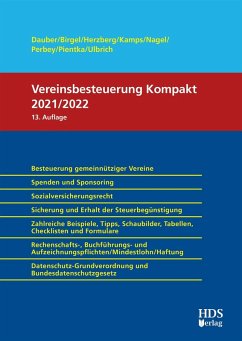Vereinsbesteuerung Kompakt (eBook, PDF) - Birgel, Karl; Dauber, Harald; Herzberg, Anja; Kamps, Alexander; Nagel, Stephan; Perbey, Uwe; Pientka, Klaus