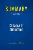 Summary: Collapse of Distinction