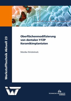 Cover Oberflächenmodifizierung von dentalen Y-TZP Keramikimplantaten