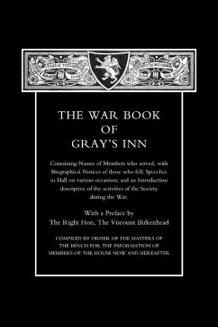 War Book of Gray's Inn - Press, Naval & Military