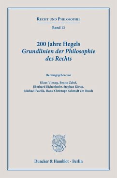 200 Jahre Hegels Grundlinien der Philosophie des Rechts.