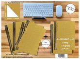 A 6 Notizbuch - Set, 4+2 gratis, Luxury 80 Seiten GOLD GMUND SHIMMER, punktiert 20x20mm A 6 Notizbuch - Set, 4+2 gratis, Luxury 80 Seiten GOLD GMUND SHIMMER, punktiert 20x20mm