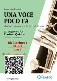 Bb Clarinet 1 (solo) part of &quote;Una voce poco fa&quote; for Clarinet Quintet (fixed-layout eBook, ePUB)