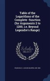 Table of the Logarithms of the Complete -function (for Arguments 2 to 1200, i.e. Beyond Legendre's Range)