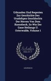 Urkunden Und Regesten Zur Geschichte Des Uradeligen Geschlechts Der Herren Von Dem Knesebeck, So Wie Der Gaue Heilanga U. Osterwalde, Volume 1