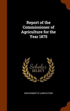 Cover Report of the Commissioner of Agriculture for the Year 1875