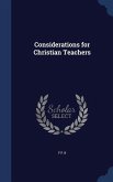 Considerations for Christian Teachers