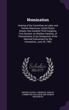 Nomination: Hearing of the Committee on Labor and Human Resources, United States Senate, One Hundred Third Congress, First Session