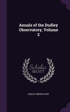 Cover Annals of the Dudley Observatory, Volume 2