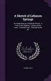 A Sketch of Lebanon Springs: Its Attractions as a Summer Resort: a Visit to the Shakers: History of the Town: Columbia Hall: Railroad Guide, &c