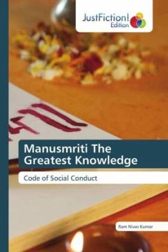 Manusmriti The Greatest Knowledge - Kumar, Ram Nivas