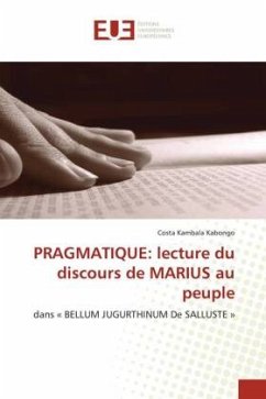 PRAGMATIQUE: lecture du discours de MARIUS au peuple - Kambala Kabongo, Costa