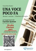 Eb Alto Clarinet (instead sib 4) part of &quote;Una voce poco fa&quote; for Clarinet Quintet (fixed-layout eBook, ePUB)
