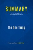Summary: The One Thing