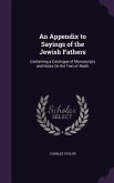 An Appendix to Sayings of the Jewish Fathers