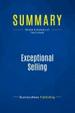 Summary: Exceptional Selling